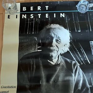 Albert Einstein vintage poster